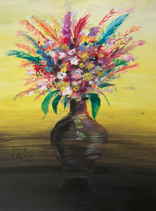 Vase of flowers